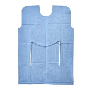 GRAHAM MEDICAL PRODUCTS Graham Medical Patient Exam Gown, Medium/Large, Blue 70228N