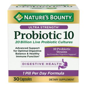 US NUTRITION Nature's Bounty® Ultra Strength Probiotic 10 Capsules 07431200812