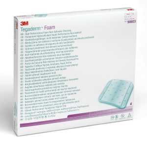 SOLVENTUM CORPORATION 3M™ Tegaderm™ High Performance Nonadhesive w/o Border Foam Dressing, 8 x 8 Inch 90603