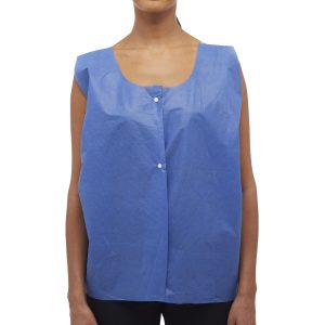 MCKESSON BRAND McKesson Front Opening Exam Vest, Blue 143-70218N