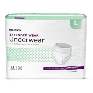 MCKESSON BRAND McKesson Extended Wear Maximum Absorbency Underwear, Large UWEXTLG