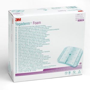 SOLVENTUM CORPORATION 3M™ Tegaderm™ High Performance without Border Foam Dressing, 8.8 x 8.8 cm 90604