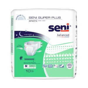 TZMO USA INC Seni® Super Plus Overnight Heavy to Severe Absorbency Incontinence Brief, Medium S-ME10-BP1