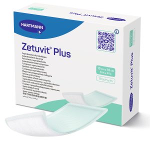 HARTMANN Zetuvit® Plus Sterile Superabsorbent Dressing, 4 x 4 Inch 413110