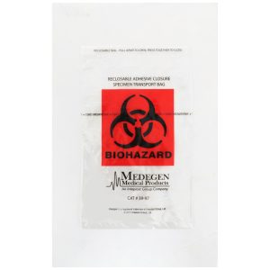 MCKESSON BRAND Medegen Specimen Transport Bag with Document Pouch, Adhesive Closure, 6 x 9 Inch 03-3997