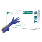 ANSELL Micro-Touch® Nitrile Exam Glove, Medium, Blue 6034302