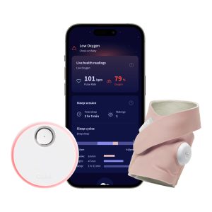 OWLET BABY CARE INC Owlet® Dream Sock Smart Baby Monitor, Track Heart Rate and Oxygen, Dusty Rose BM06N20MCJ