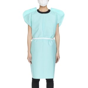MCKESSON BRAND McKesson Patient Exam Gown, One Size Fits Most, Teal 18-973