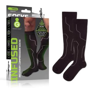 GREEN DROP COMPRESSION LLC Green Drop™ Compression Socks – Medical-Grade Infused Support, L/XL SOX-1455