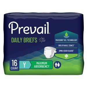 FIRST QUALITY PRODUCTS LLC Prevail® Maximum Incontinence Brief, Extra Small (Youth) PV-015