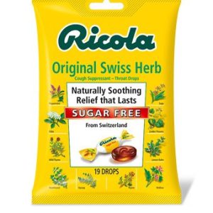 DOT FOODS - KRAFT FOODS INC Ricola Cough Suppressant Throat Drops Sugar Free Original Swiss Herb 36602019209