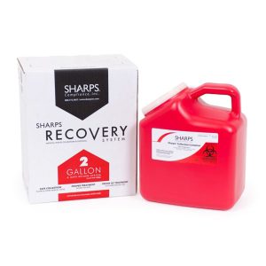 SHARPS COMPLIANCE The Sharps Disposal by Mail System® Pro-Tec® Mailback Sharps Container, 2 gal. 12000-012W