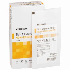MCKESSON BRAND McKesson Nonreinforced Skin Closure Strip, 1/4 x 4 in. 3003