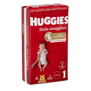KIMBERLY CLARK Huggies® Little Snugglers Diaper, Size 1 49695