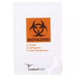 Cardinal™ Specimen Transport Bag, Biohazard Pictogram, Zip Closure, 6 x 9 Inch CH6X9BIO