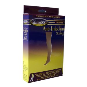 DJO Bell-Horn® Knee Length Anti-Embolism Stockings, Medium, Black 11300M