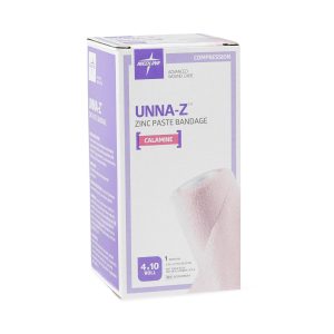 MEDLINE Unna-Z Unna Boot with Zinc Oxide and Calamine, 4 Inch x 10 Yard NONUNNA4