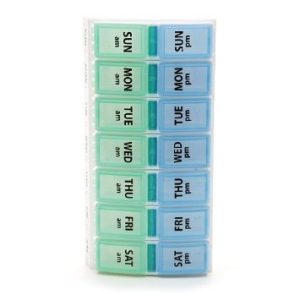 Apothecary Products® 7 Day Two-Dose Pill Organizer 67010