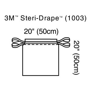 SOLVENTUM CORPORATION 3M™ Steri-Drape™ Sterile Isolation Surgical Drape, 20 x 20 Inch 1003