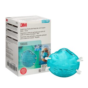 3M COMPANY 3M Particulate Respirator and Surgical Mask, Small 1860S