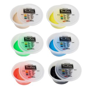 FABRICATION ENTERPRISES CanDo® TheraPutty™ Exercise Material, 6 Piece Set 10-1480