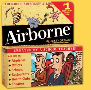 KNIGHT MCDOWELL LABS Airborne® Immune Support Supplement Effervescent Tablets, Zesty Orange Flavor 64786510001