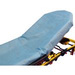 GRAHAM MEDICAL PRODUCTS Power-Fit® Blue Fitted Stretcher Sheet, 33 x 89 Inch 54420