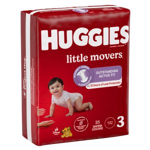 KIMBERLY CLARK Huggies® Little Movers® Diaper, Size 3 49678