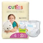 FIRST QUALITY PRODUCTS LLC Cuties® Complete Care Diapers, Size 6 CDB006
