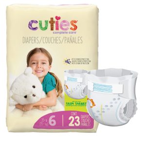 FIRST QUALITY PRODUCTS LLC Cuties® Complete Care Diapers, Size 6 CDB006