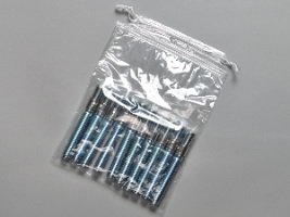 ELKAY PLASTICS Pull-Tite™ Polyethylene Drawstring Bag, 8 x 12 Inch DS20812