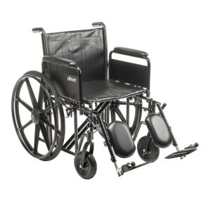 DRIVE DEVILBISS HEALTHCARE drive™ Sentra EC HD Bariatric Wheelchair, 20-Inch Seat Width STD20ECDFAHD-ELR