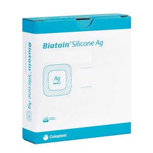 COLOPLAST Biatain® Ag Calcium Alginate Dressing with Silver, 6 x 6 Inch 3765