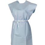 MCKESSON BRAND McKesson Patient Exam Gown, One Size Fits Most, Blue 18-844