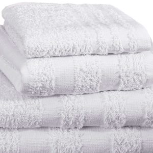 THE PILLOW FACTORY DIVISION Merit™ Trio Cotton Washcloth, White, 12 x 12 Inch 52628-612