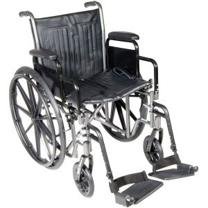MCKESSON BRAND McKesson Wheelchair, 18 Inch Seat Width 146-SSP218DDA-SF