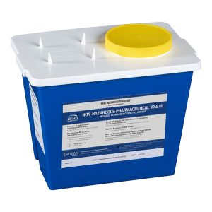 BEMIS HEALTHCARE Bemis™ Sentinel Pharmaceutical Waste Container, 2 Gallon, 7.75 x 9 x 11.63 Inch 4002 050