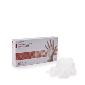 MCKESSON BRAND McKesson Confiderm® Vinyl Exam Glove, Small, Clear 14-164