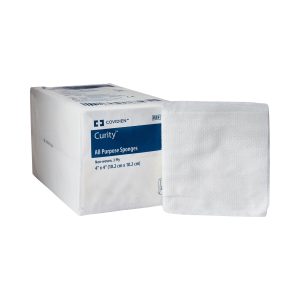 CARDINAL Curity™ Nonwoven Sponge, 4 x 4 Inch, 3-Ply 9134