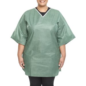 GRAHAM MEDICAL PRODUCTS Graham Medical Short Sleeve Scrub Shirt, Green, 3X-Large 64841