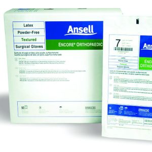 ANSELL Encore® Latex Ortho Surgical Glove, Size 7, Brown 5788003