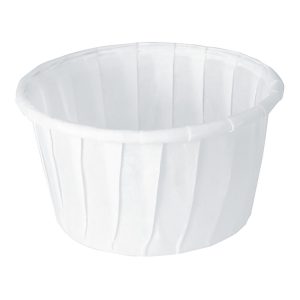 RJ SCHINNER CO Solo Paper Soufflé Cup, White, 1.25-ounce capacity 125-2050