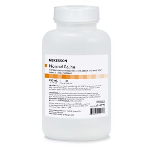 MCKESSON BRAND McKesson Saline Irrigation Solution, 250 mL Bottle 37-6270