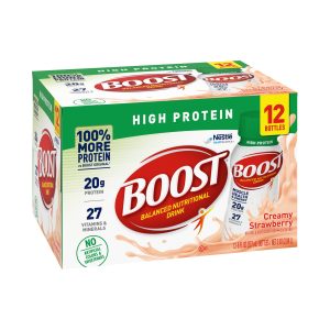 NESTLE CLINICAL NUTRITIONAL Boost® High Protein Strawberry Complete Nutritional Drink, 8 oz. Bottle 00041679801970