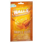 CADBURY ADAMS USA Halls® Honey Lemon Flavor Cold and Cough Relief 31254662869