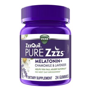 PROCTER & GAMBLE ZzzQuil Pure Zzzs Melatonin + Chamomile & Lavender Gummies, Wildberry Vanilla 32390003936