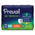FIRST QUALITY PRODUCTS LLC Prevail® Daily Underwear Extra Absorbent Underwear, Small (Youth) PV-511
