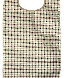 Beck's Classic Quilted Adult Bib, Autumn Beige Plaid, 18 x 34 Inch PTW1834QLTSNP
