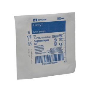 CARDINAL Curity™ Sterile USP Type VII Gauze Sponge, 4 x 4 Inch, 8-Ply 3968--