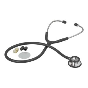 VERIDIAN HEALTHCARE LLC Veridian Pinnacle Series Stainless Steel Stethoscope, Black 05-10501